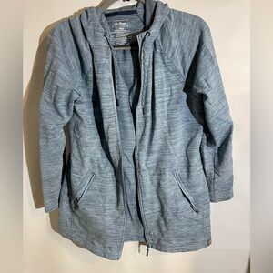 L.L. Bean Women's Heathered Blue Activewear Jacket
